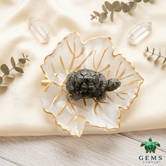 Selenite Leaf Charging Plate – Crystal Cleansing & Energy Charging Tray