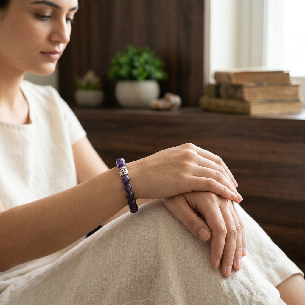 Amethyst Stoone Bracelet