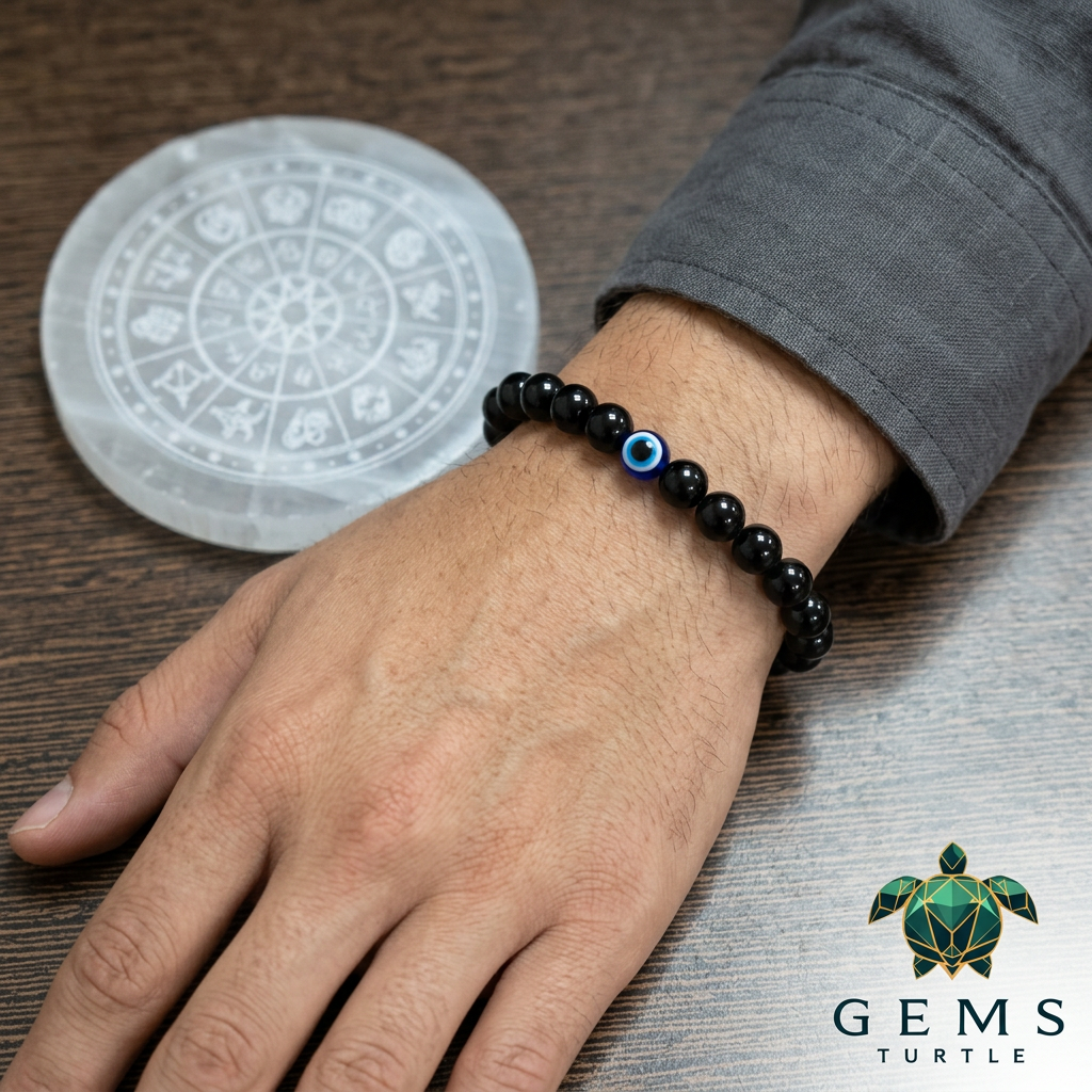 Natural Black Obsidian Bracelet