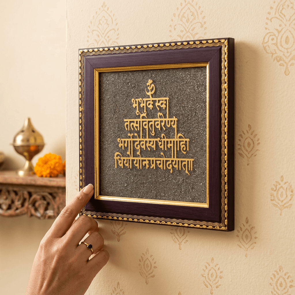 Gayatri Mantra Wall Frame