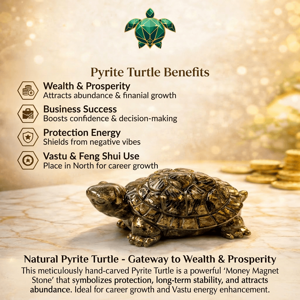 Wealth and Money Pyrite Turtle