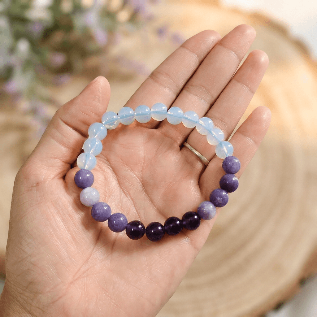 Calm & Clarity Crystal Bracelet for Women & Men – Gems Turtle (image 3)