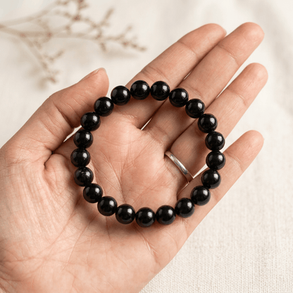 Lab Certified Black Tourmaline Bracelet for Grounding, Protection & Positive Energy – Gems Turtle (image 4)