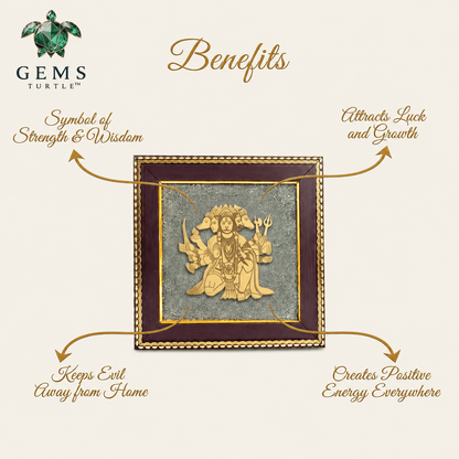 Panchmukhi Hanuman Ji wall decor benefits including strength, luck attraction, and evil eye protection. Vastu wall hangings.